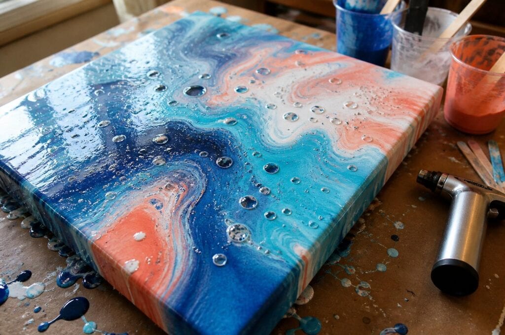 Why Your Acrylic Pour Develops Air Bubbles