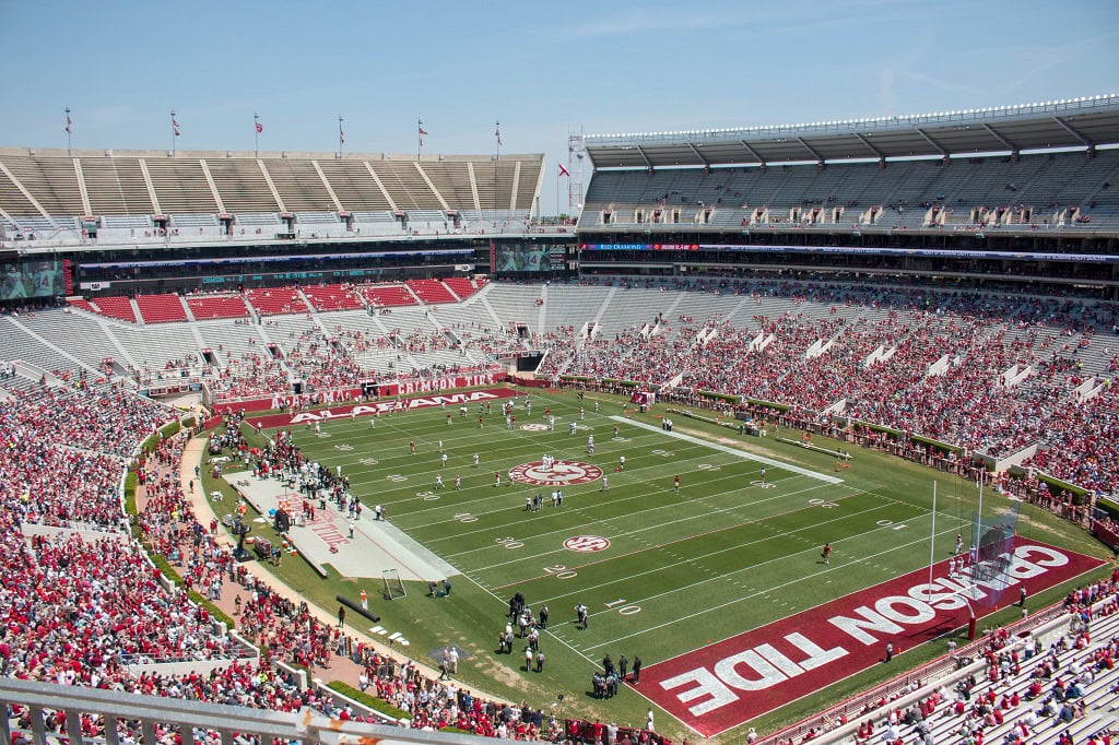 The University of Alabama's elite football program gives the school massive name recognition.