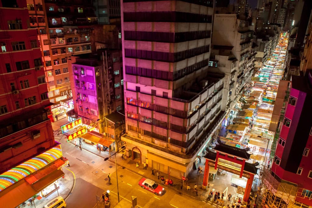 Temple Street Market Hong Kong