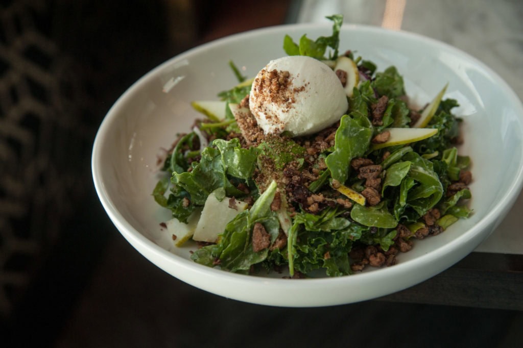 Pecan Salad with Blue Cheese Ice Cream