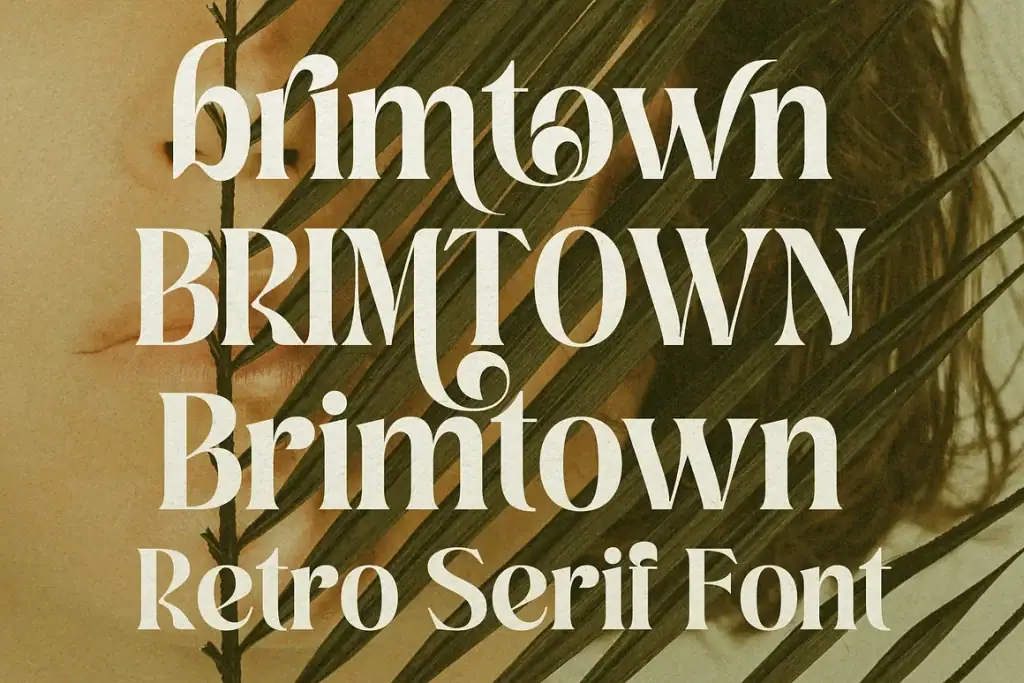 Brimtown Black – Retro Serif Font