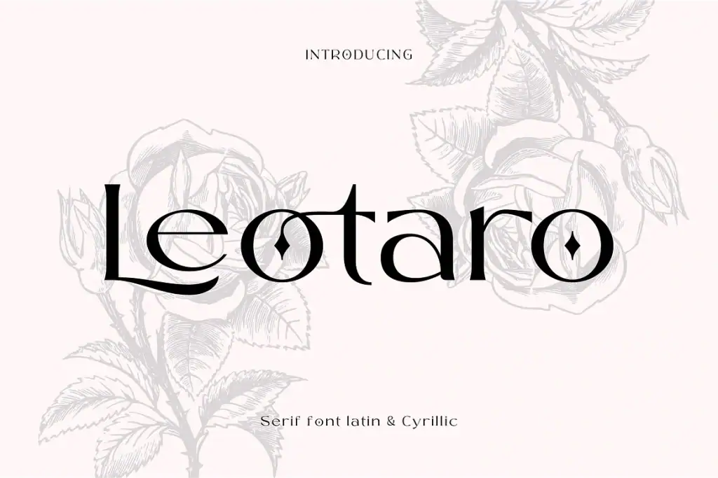 Leotaro brings Latin and Cyrillic Font to fulfill many functions of this Leotaro font.
