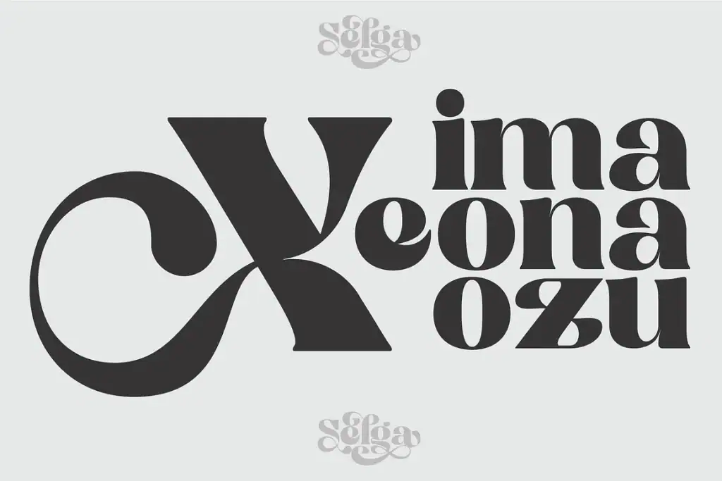 Selga Retro Display Font – Elegant Nature Inspired Typography