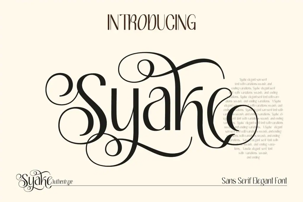 Syake – Beauty Branding Font