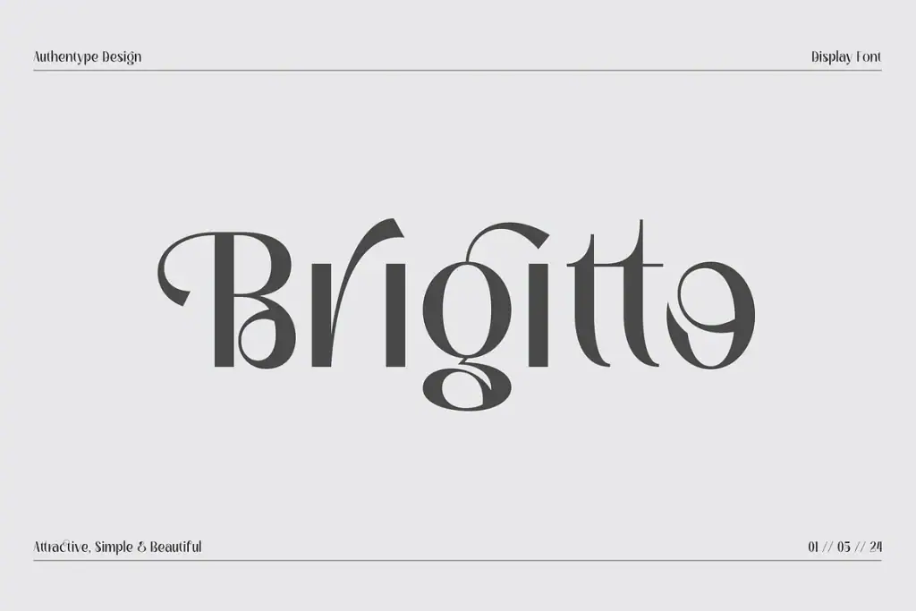 Brigitto – Charming Sans Serif Font