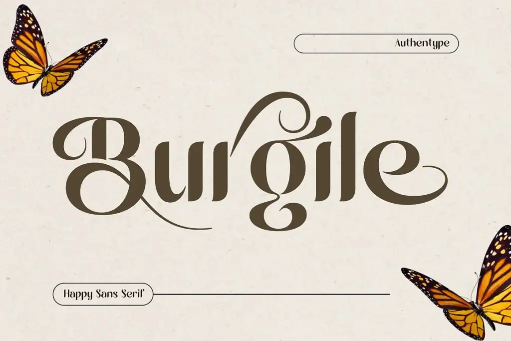 Burgile Happy Sans Serif Font