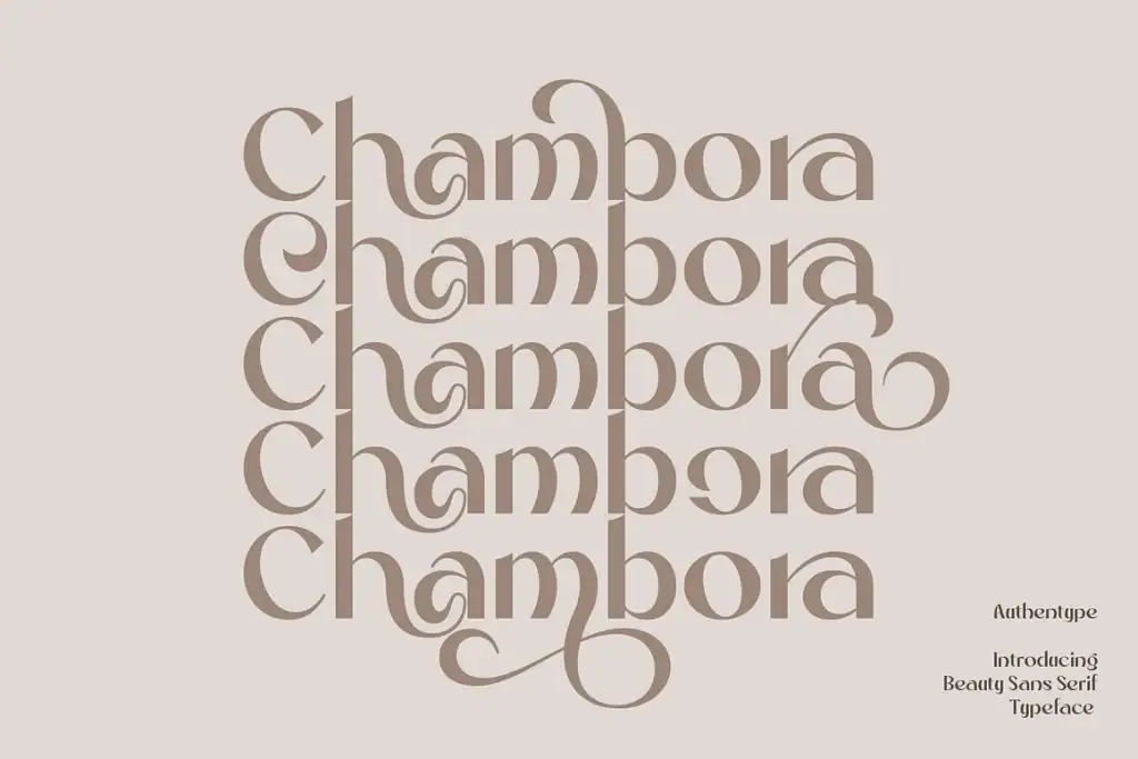 Chambora Beautiful Sans Serif