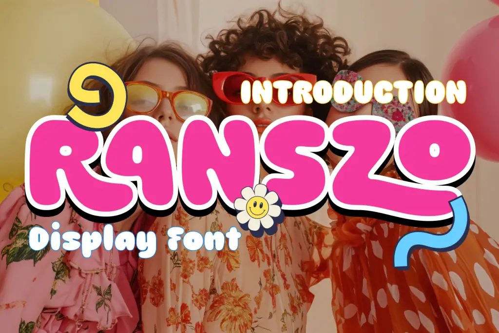 Ranszo Fun and Groovy Bubble Display Font