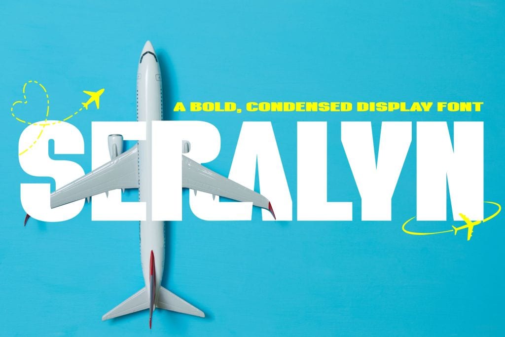 Seralyn – retro-futuristic display font