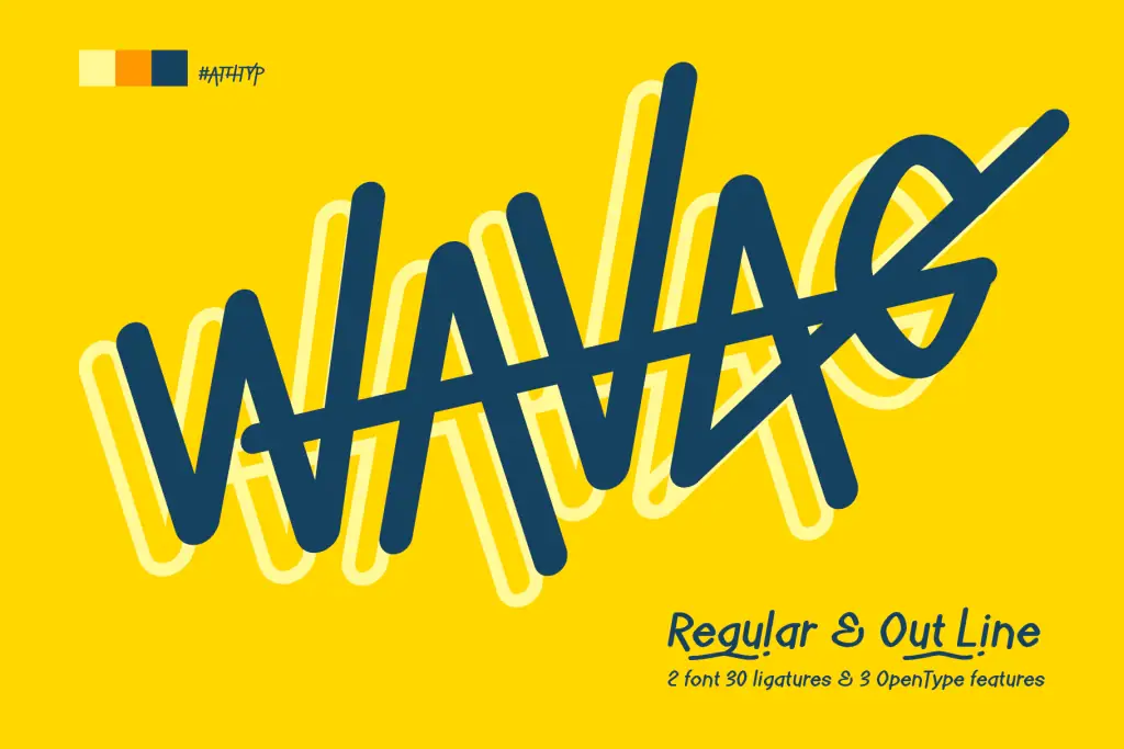 Wavag – Fun Display Logo Font