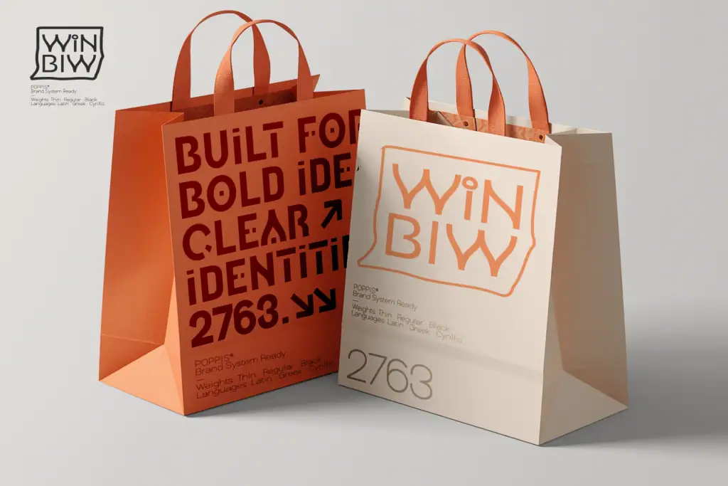 Poppis – Modern Geometric Sans Serif with Cyrillic
