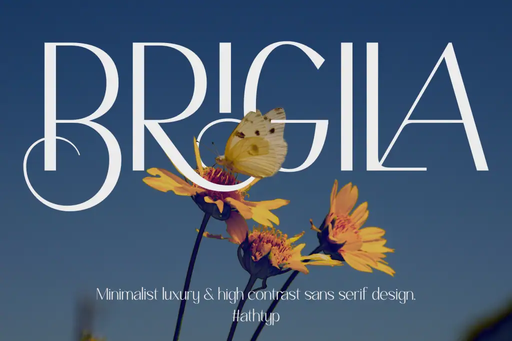 Brigila – A High Contrast Sans Serif