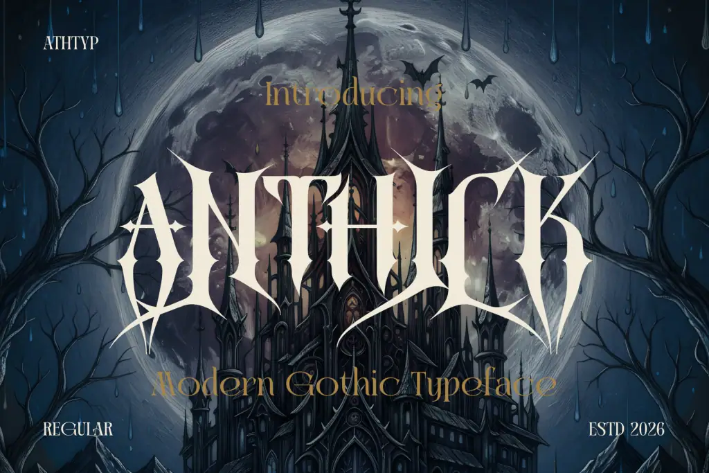 Anthick Modern Gothic Typeface