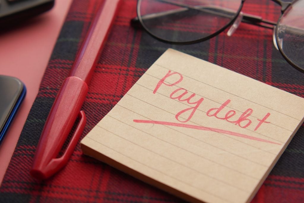 spouse's debts