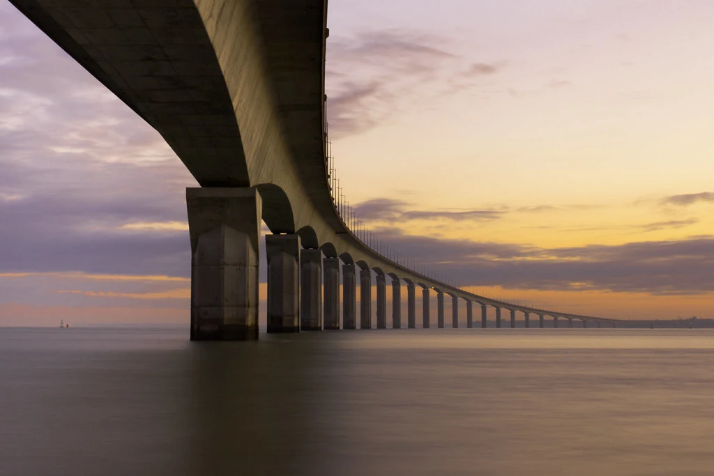 Bridge between Ile de Ré and La Rochelle 