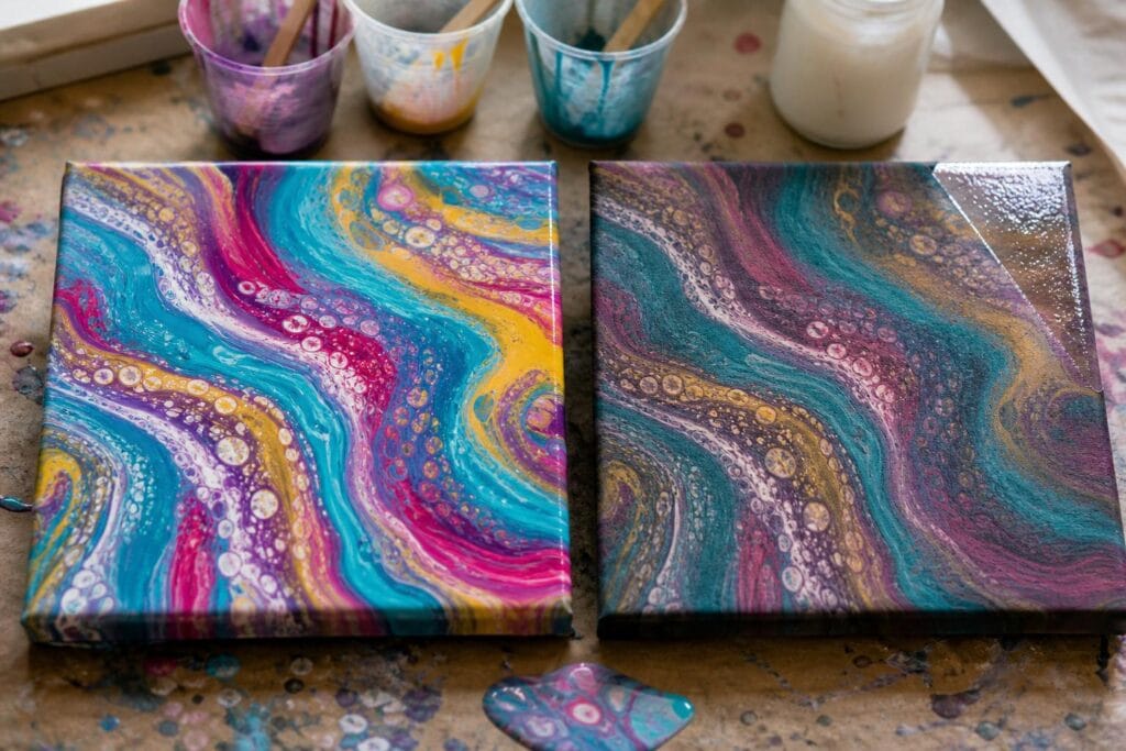 Why Acrylic Pour Colors Look Dull After Drying