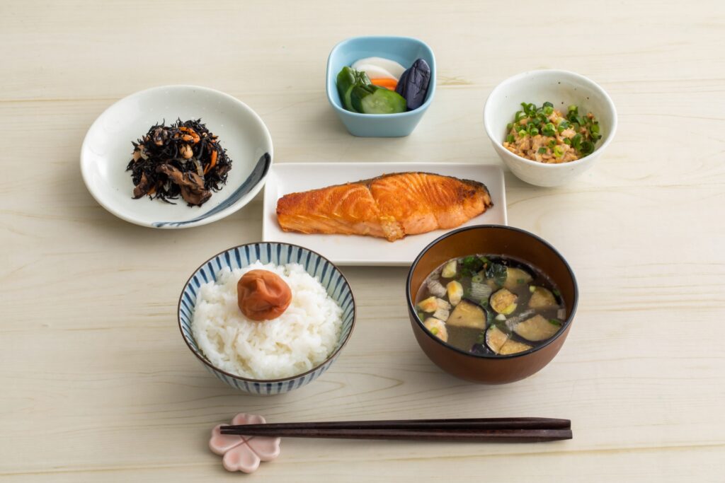 日本式の箸の置き方