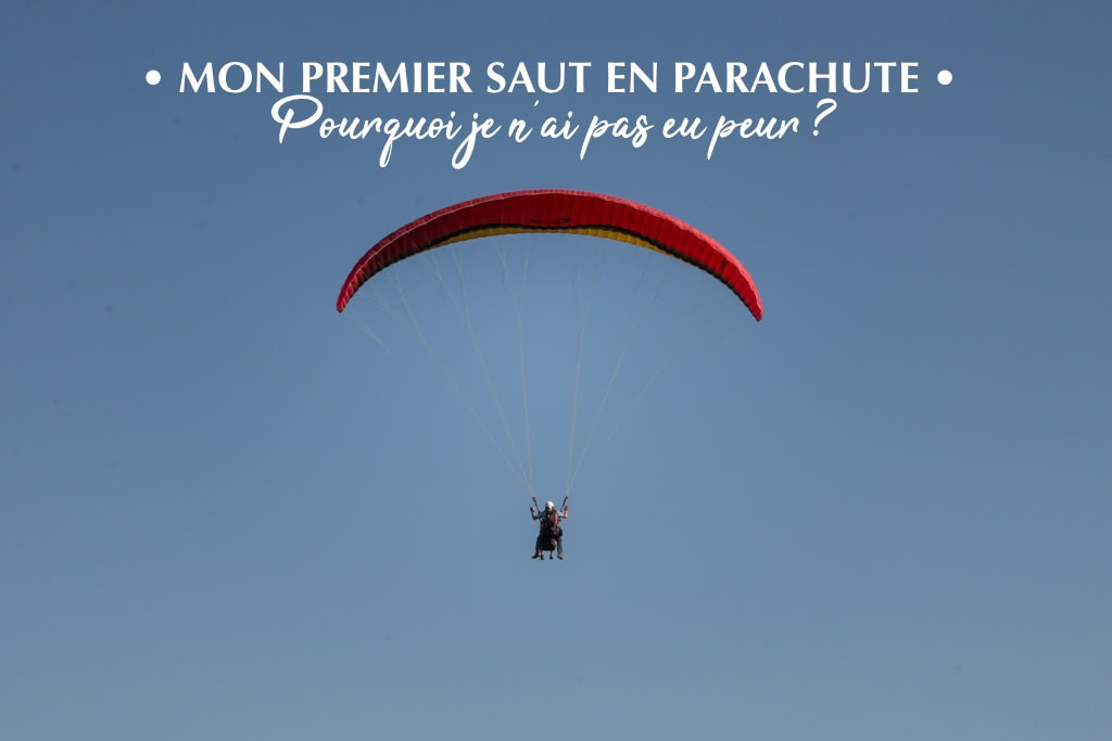 Ma première chute libre en tandem, parachute