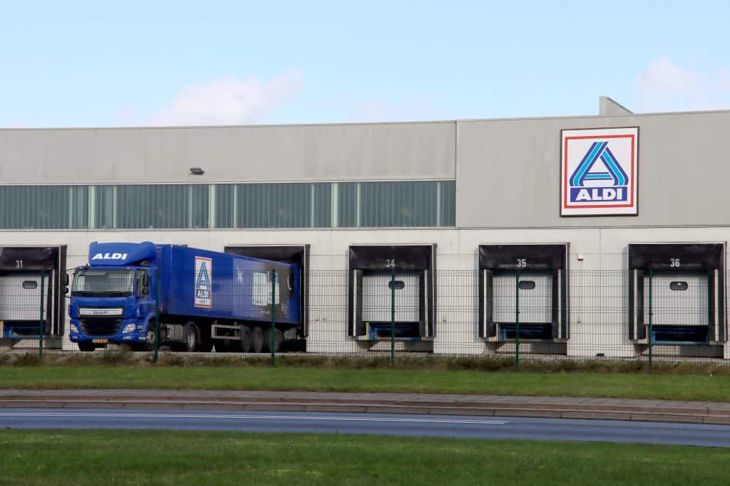 An ALDI warehouse