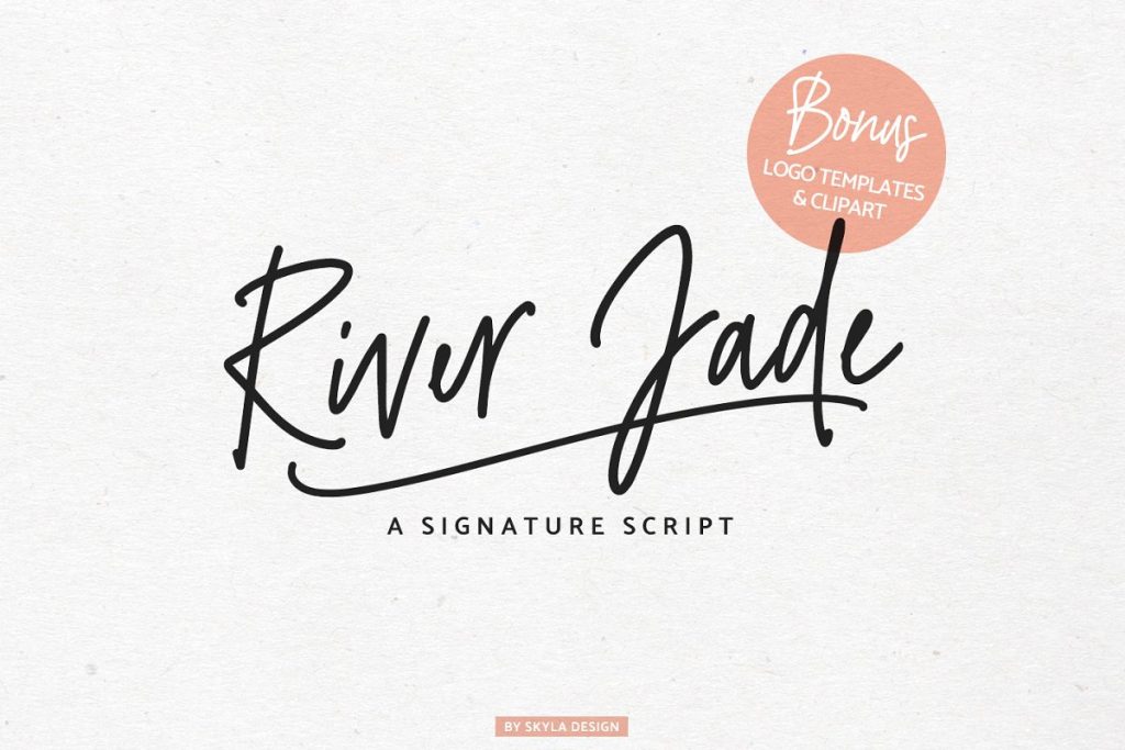signature script font