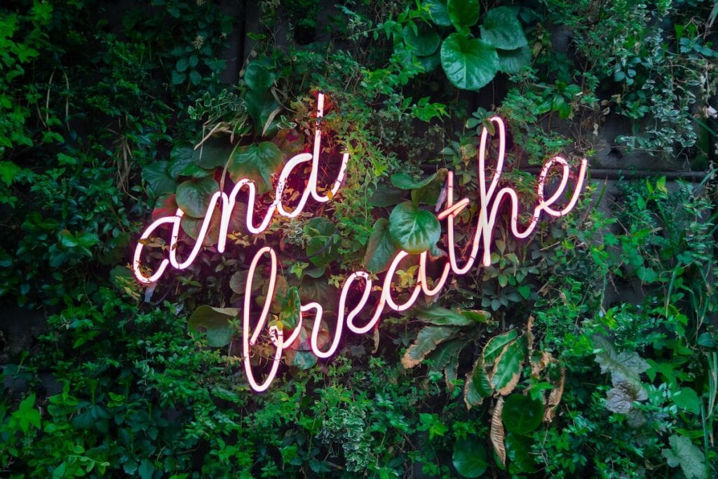 breathing is a healthy self-care habit