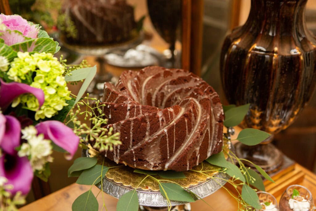 holiday entertaining dessert party gingerbread bundt cake