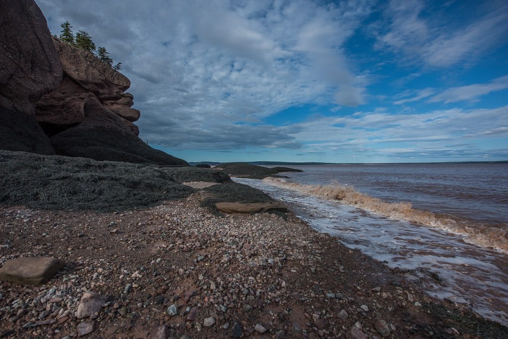 Muddy waters at hopewell rocks in new brunswick