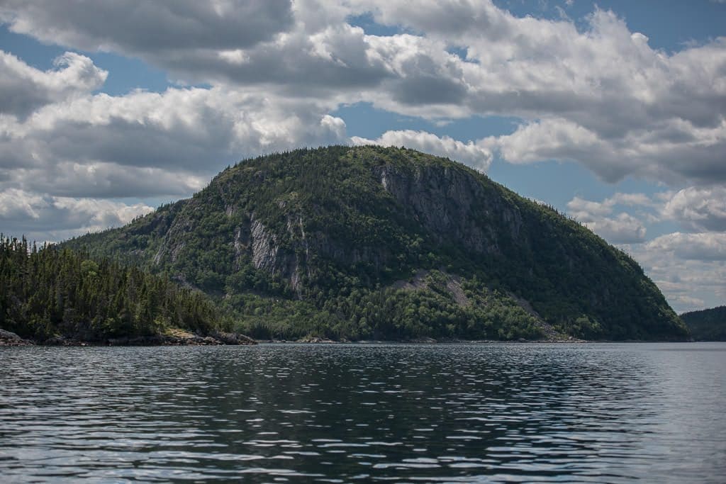 Looking towards Mount Stamford from the water on our way to the trailhead.