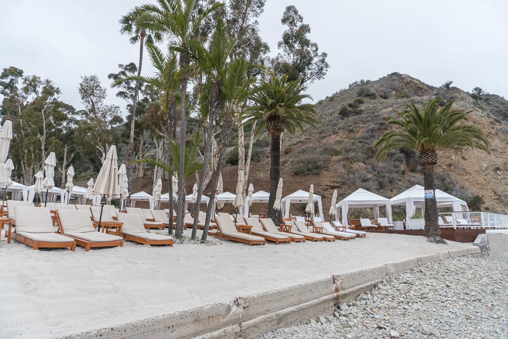 Lounge Chairs and Cabanas at the Descanso Beach Club