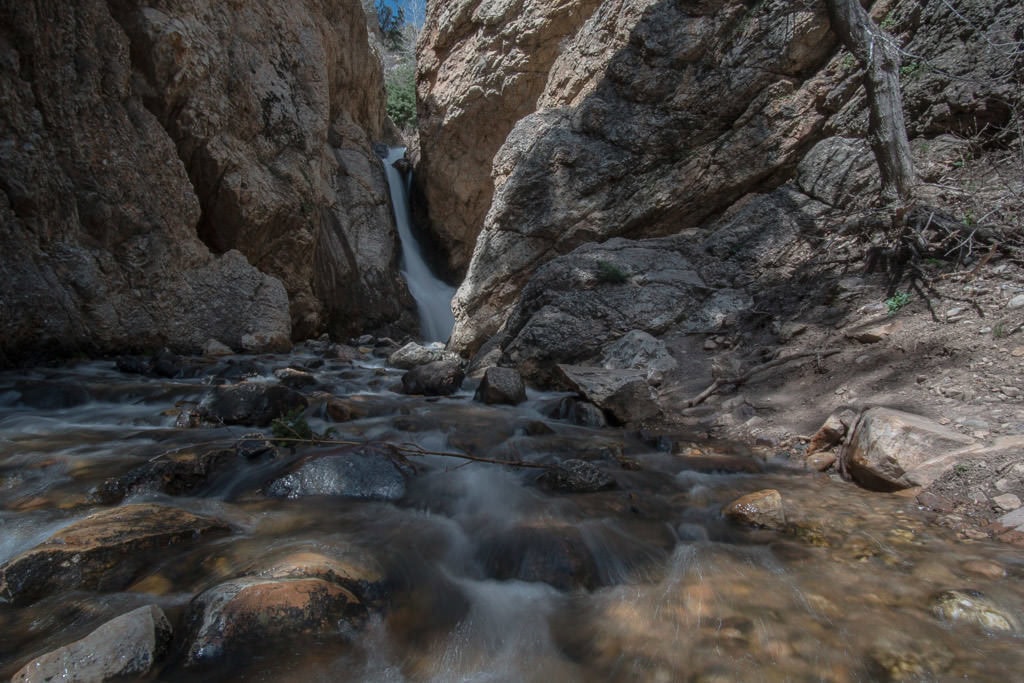 Hidden Falls waterfall, just a short hike from a parking area