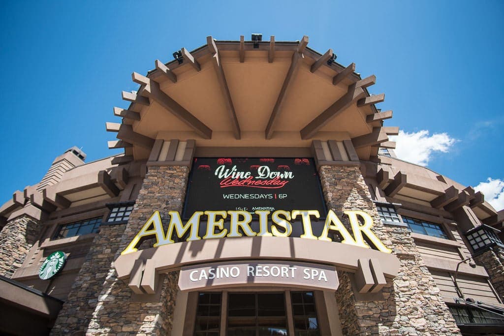 Outside main entrance to Ameristar Black Hawk Resort