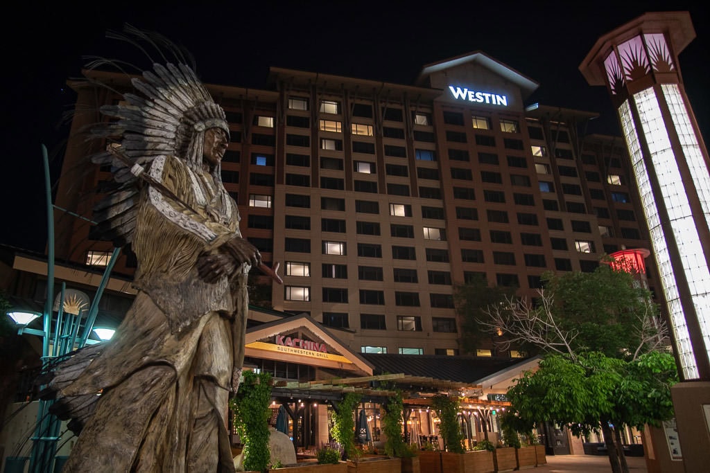 Outside of the Kachina Southwestern Grill and Westin Hotel in Westminster