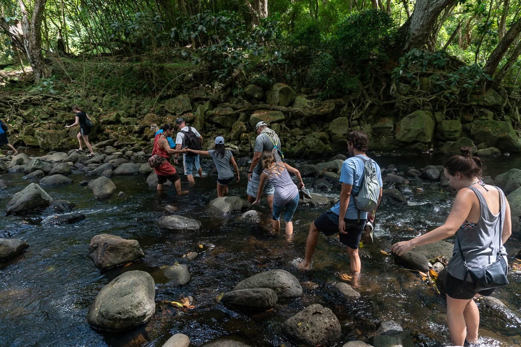 halawa valley hike to falls