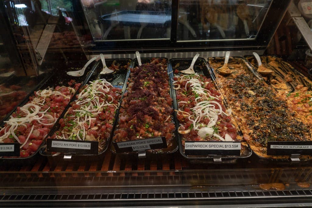 lanai poke options at richard's market