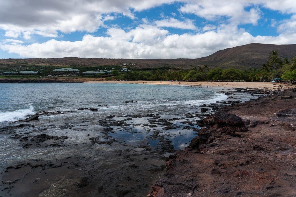 beach visit and picnic on a day trip to lanai