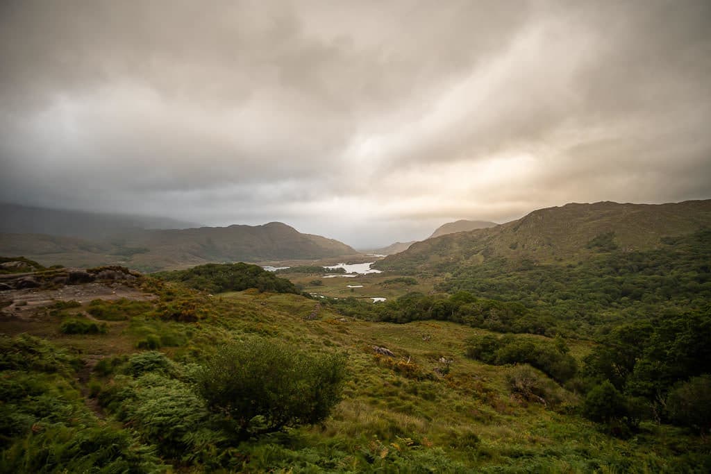 Stunning landscape at Killarney National Park on a cloudy day