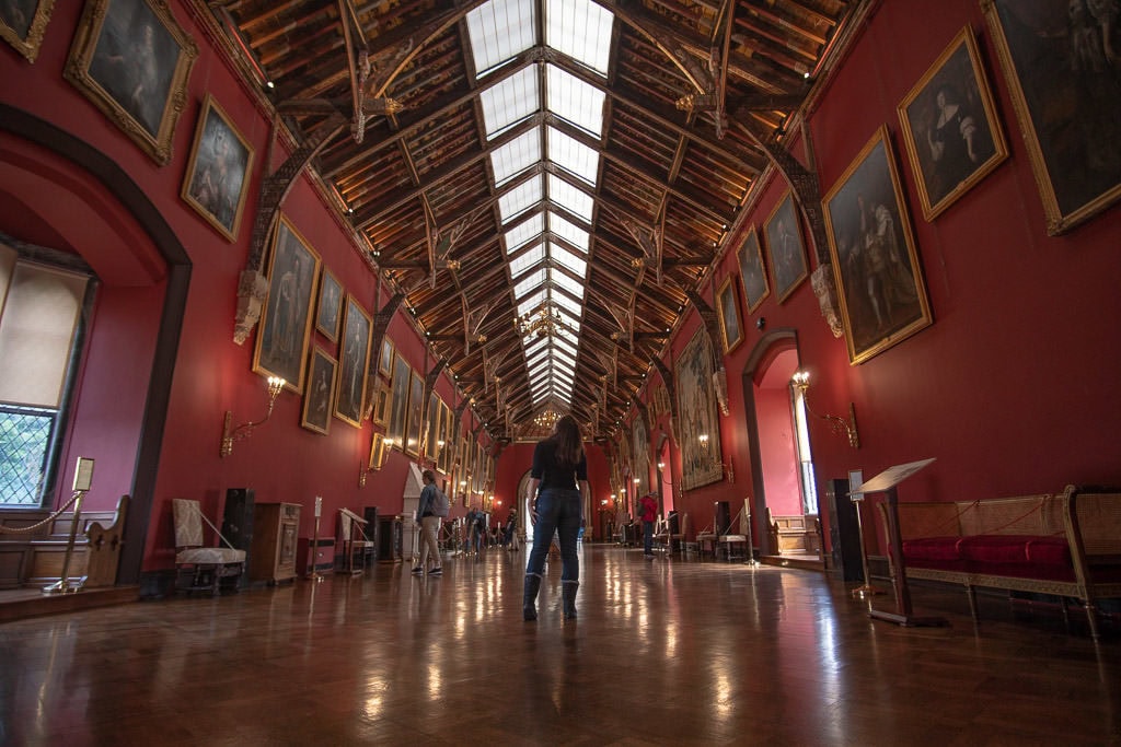 Brooke admiring all the old paintings in Kilkenny Castle