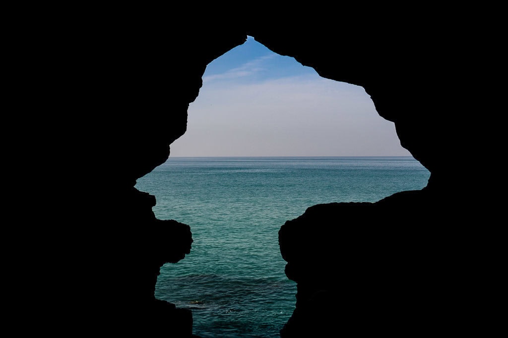 hercules cave views to strait of gibraltar in tangier on day trip to Morocco