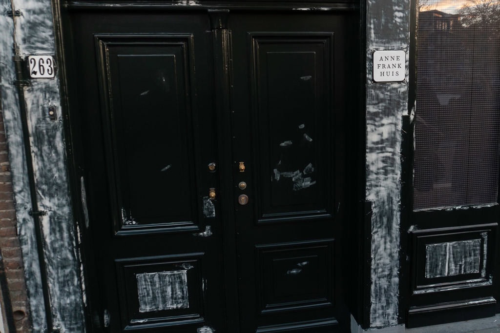 anne frank house entry in amsterdam