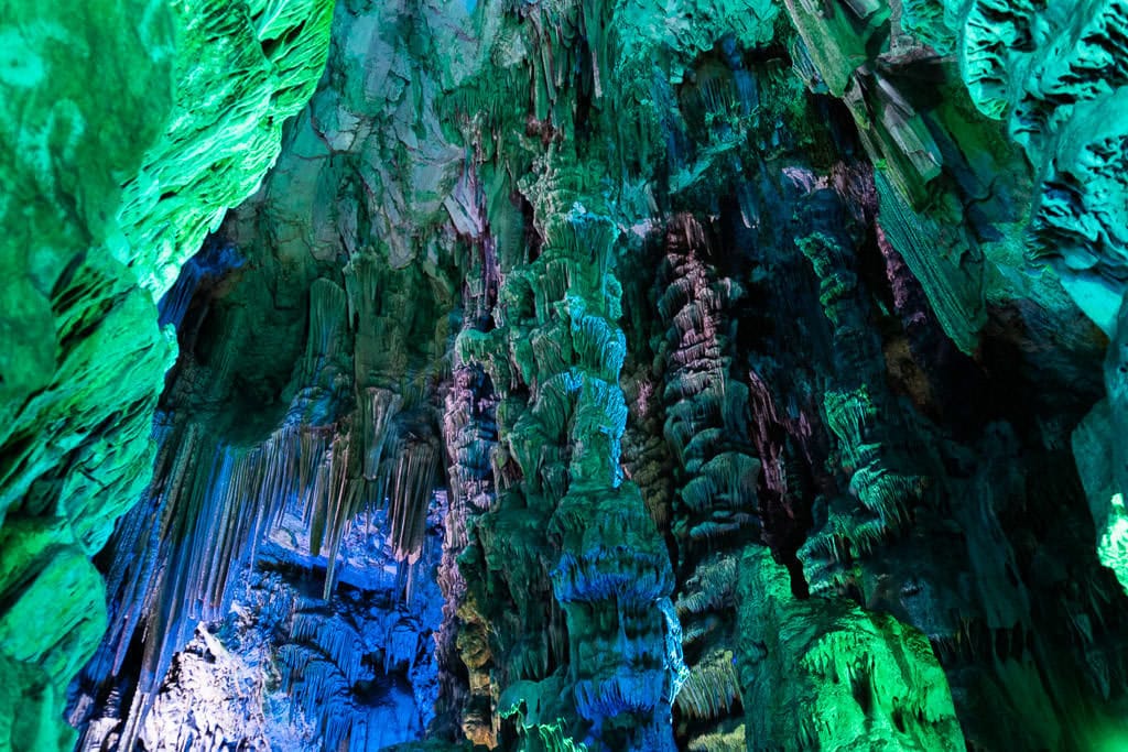 St. Michael’s Cave stalactites on quick trip to gibraltar