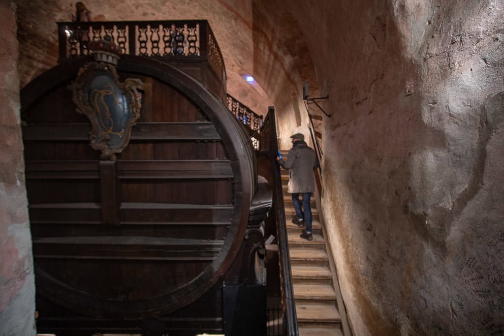 giant wine barrel in heidelberg castle in germany