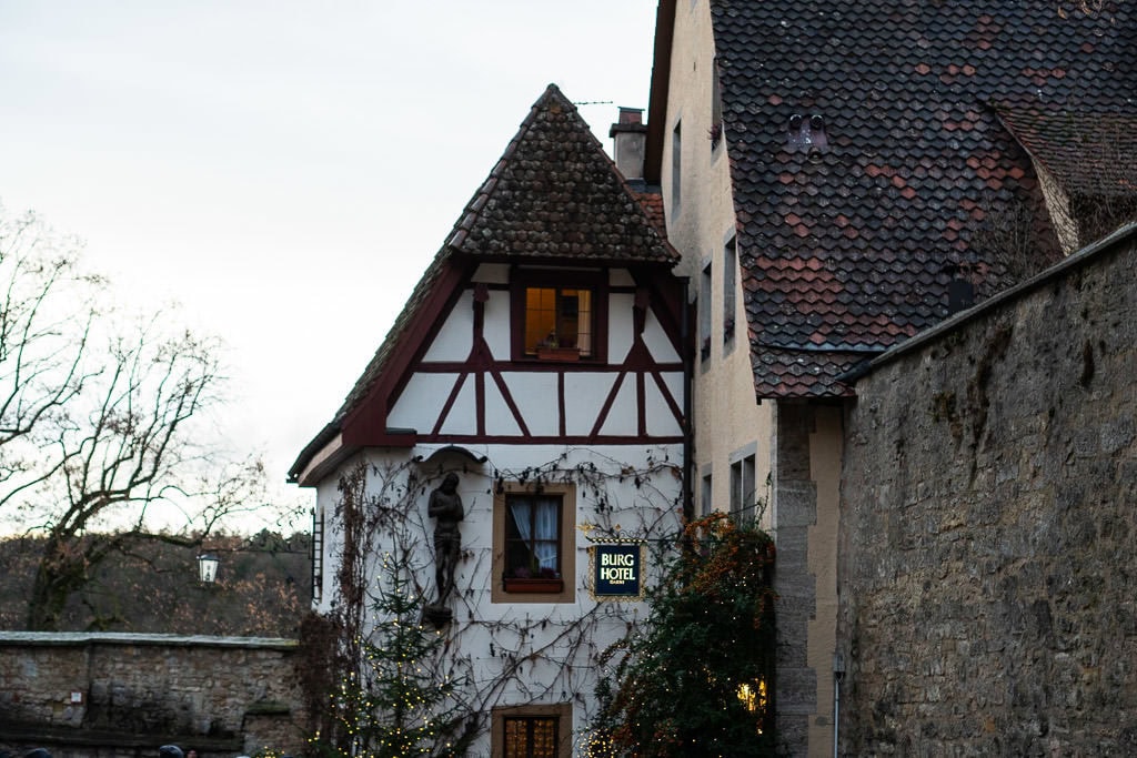 burg hotel in rothenburg germany