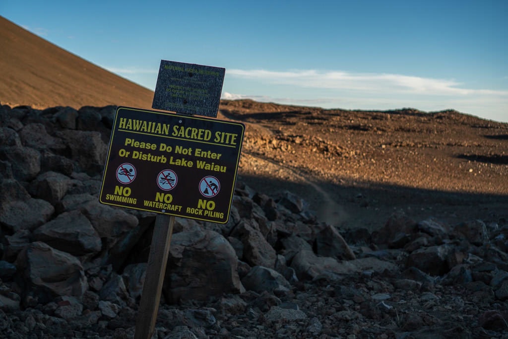 mauna kea summit sunset