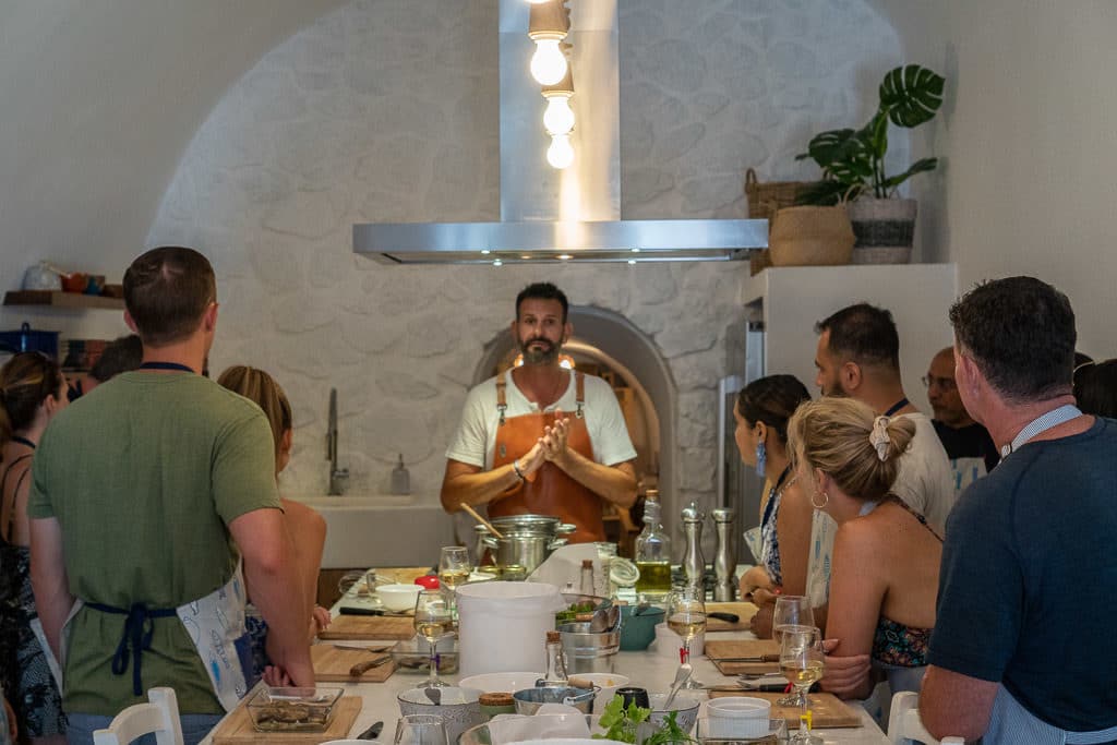 petra kouzina greek cooking class santorini