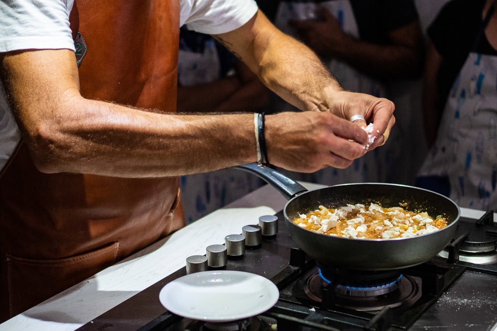 petra kouzina greek cooking class santorini