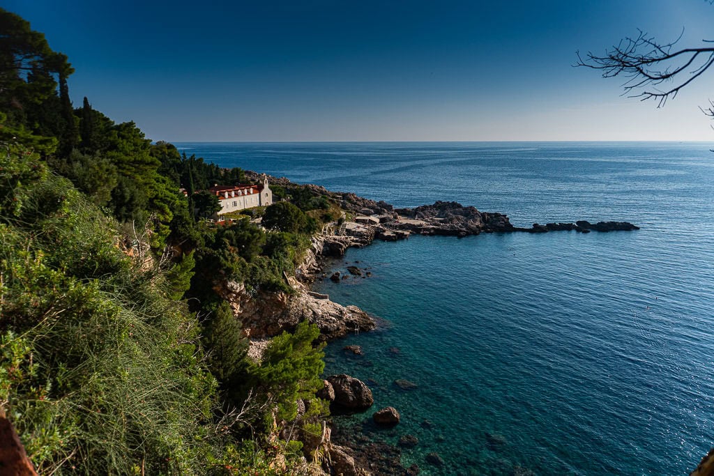 View from the south looking towards Danče Beach