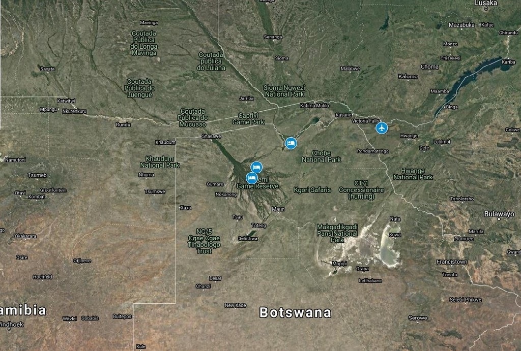 botswana map