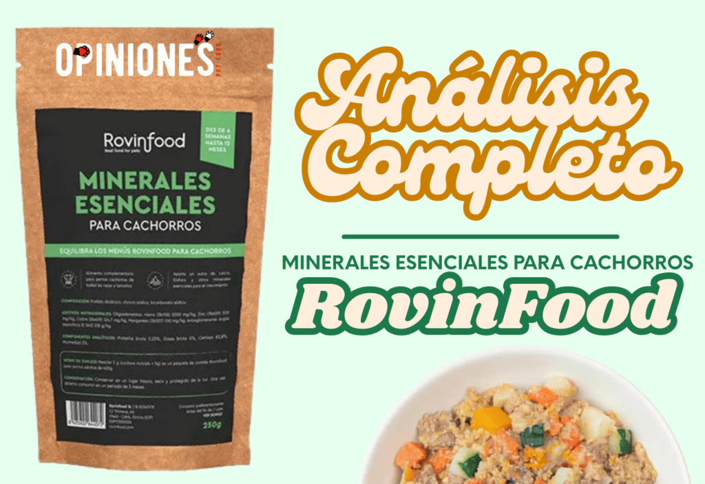 Analizamos el suplemento minerales esenciales para cachorros de RovinFood