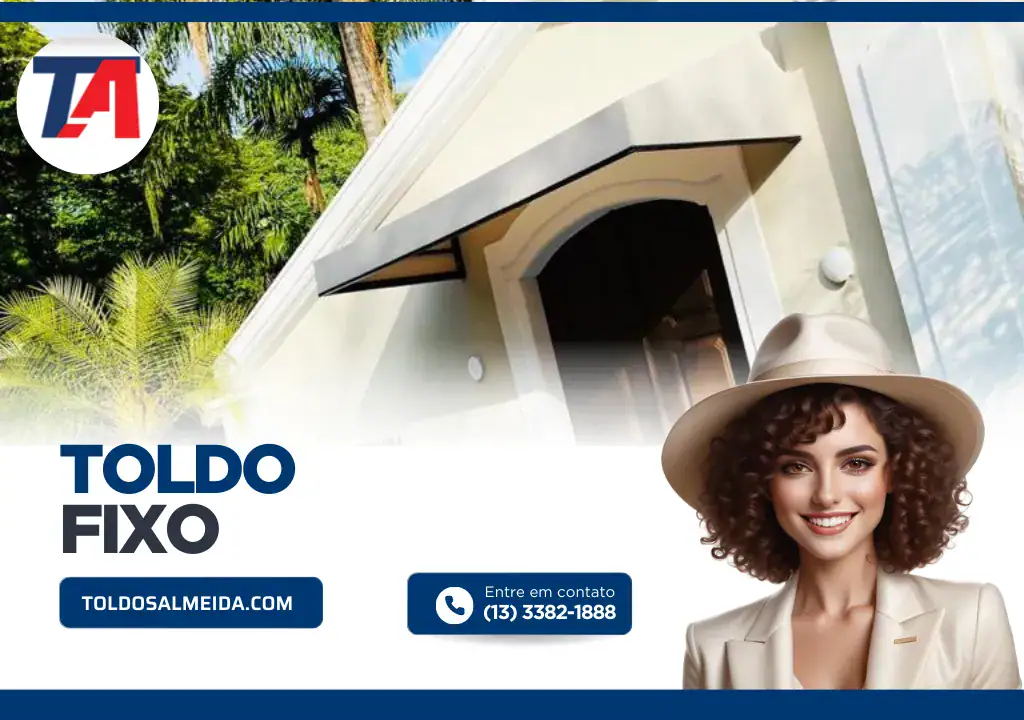 Toldo fixo uma solução robusta e permanente para proteger contra o sol e a chuva