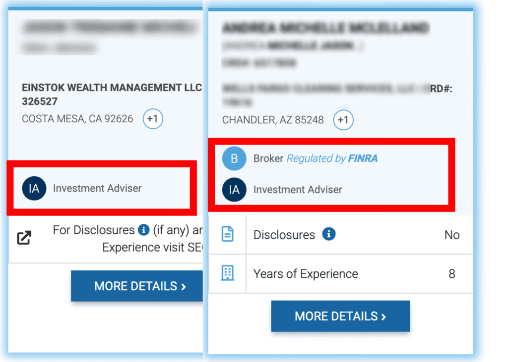 fiduciary financial advisor vs a dual-registered financial advisor.